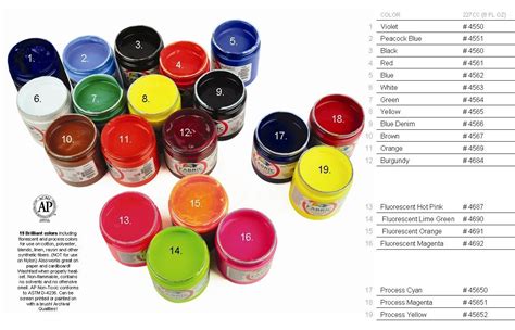 Image result for Screen Printing Ink Color Chart