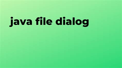 Image result for Dialog in Java