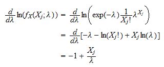 Image result for Log Likelihood of Poisson Distribution
