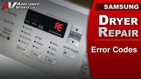 Samsung Dryer 3C Error Code に対する画像結果
