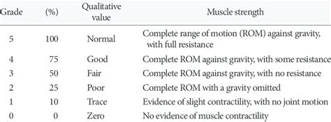 Image result for MMT Grading System PDF