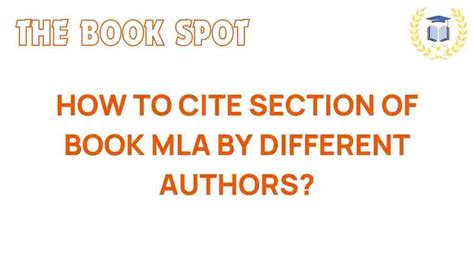 Image result for Section of Book MLA Citation Example