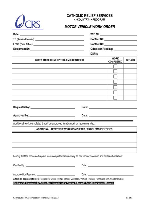 Image result for Free Downloadable Work Order Templates