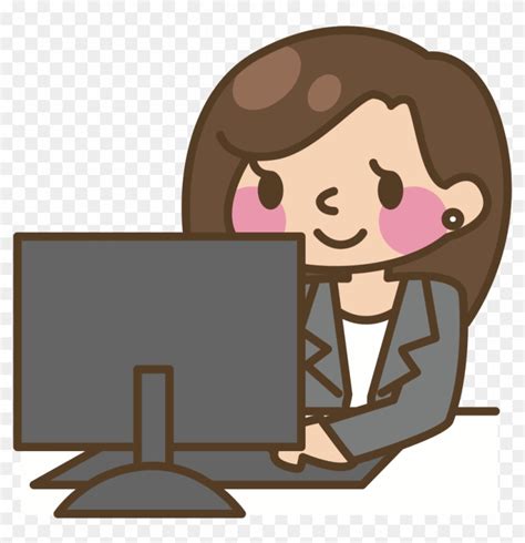 Image result for Clip Art Typing On Computer
