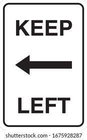 Image result for Keep Left Sign Board