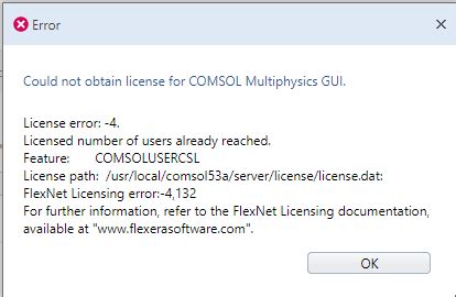 Image result for COMSOL License Issue