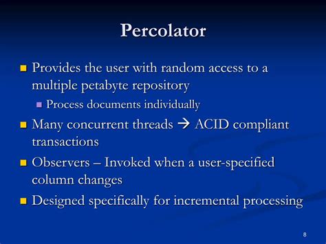 Percolator Distributed Transaction に対する画像結果