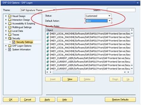 Image result for SAP GUI Settings
