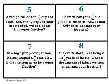 Image result for Improper Fraction Word Problem