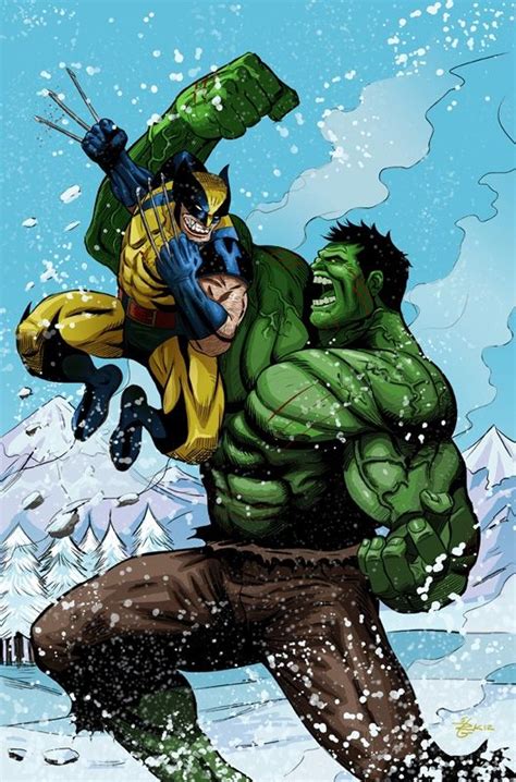 Résultat d’images pour Hulk vs Wolverine Drawing