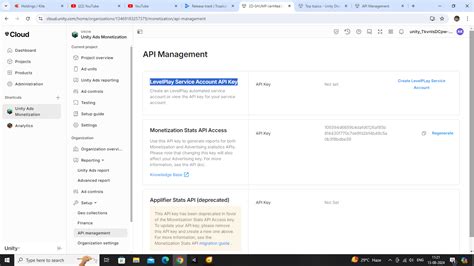 Image result for How to Find My API Key for Unity Ads
