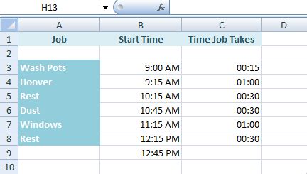 Image result for Time Table Format Excel