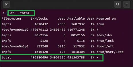 Linux Total Disk Size Command に対する画像結果