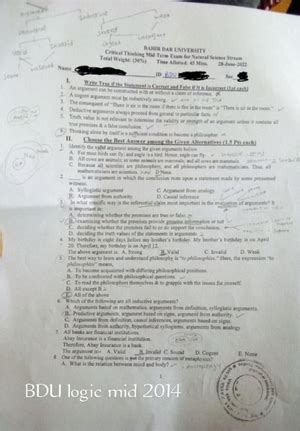 Image result for Logic Lecture Note in AAU