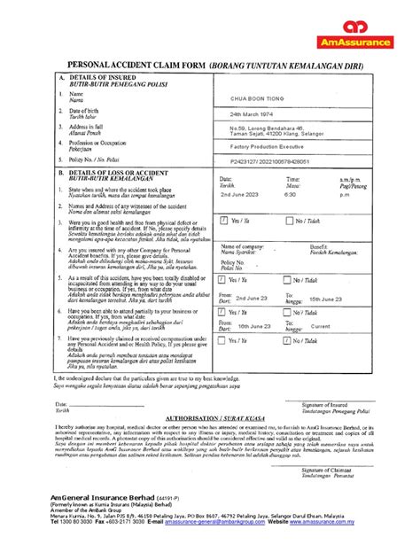 Image result for Accident Claim Form