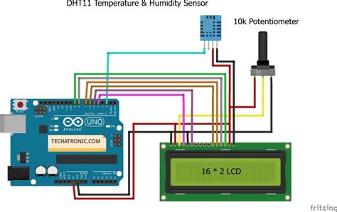 Image result for Arduino DHT11 Diagram