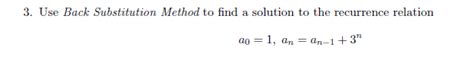 Image result for Some Recurrence Relations Solved by Back Substitution Method