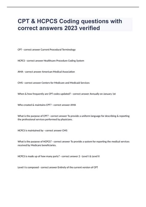 Image result for CPT Medical Coding Questions and Answers