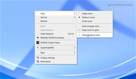 Toradh íomhá ar Restore Icons On Start Up