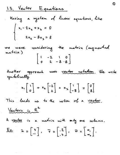 Toradh íomhá ar Linear Algebra Lecture Notes PPT