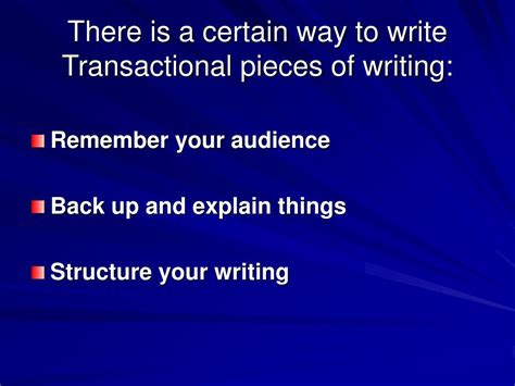 Image result for Transactional Writing Examples