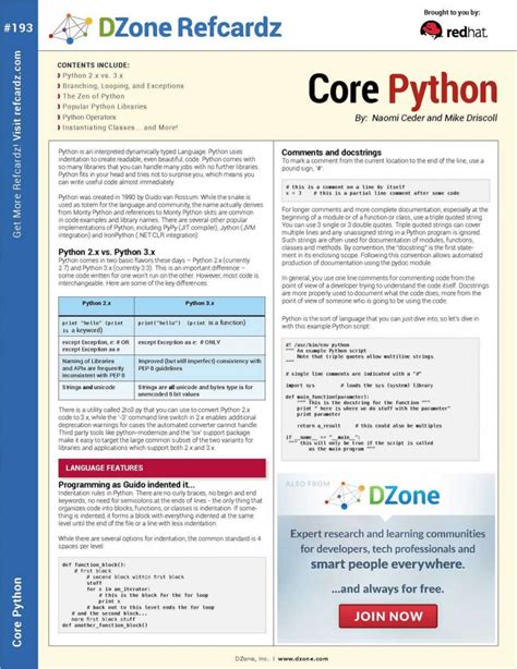 Toradh íomhá ar Refcard Python