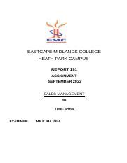 Sales Management N6 Textbook に対する画像結果