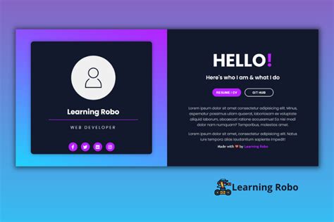 About Page Using HTML/CSS に対する画像結果