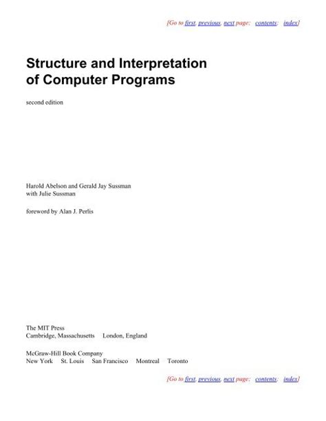 Toradh íomhá ar Structure and Interpretation of Computer Programs