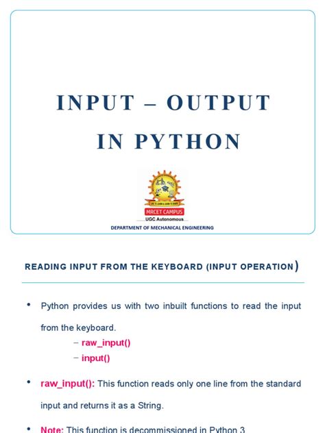 Input and Output in Python に対する画像結果