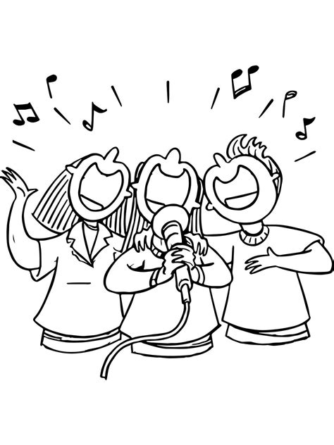 Afbeeldingsresultaten voor Coloring Pages Beautiful Singer