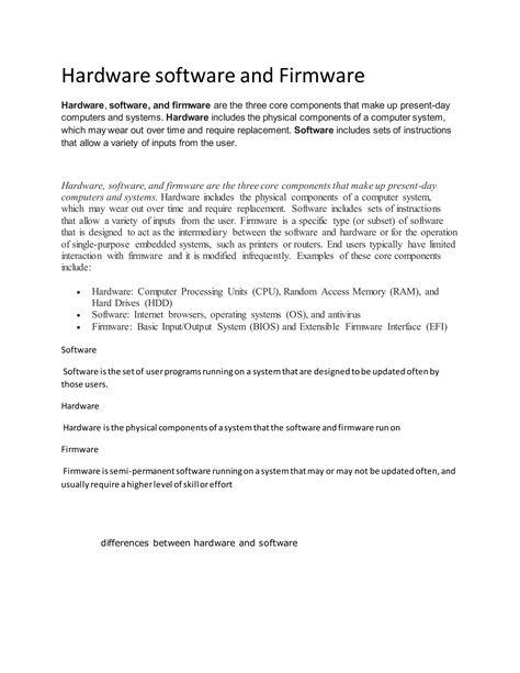 Image result for Hardware/Software Firmware