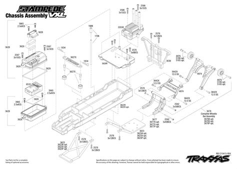 Toradh íomhá ar Traxxas Rustler 2WD Exploded-View