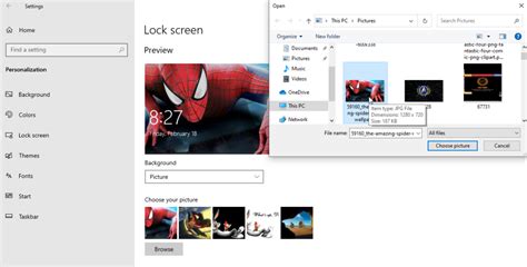 Image result for Windows Personalize Remove Clock Lock Screen