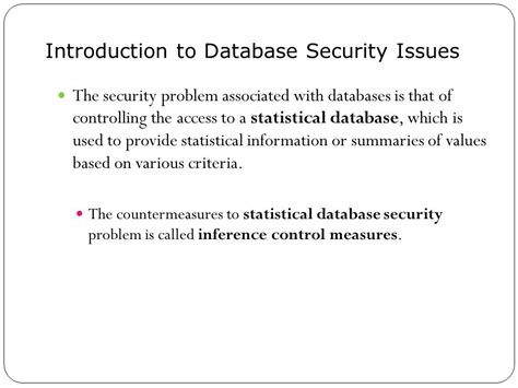 Toradh íomhá ar Statistical Database Security Topics for PPT
