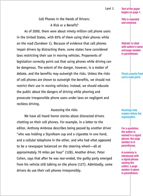 Image result for Mla Essay Example