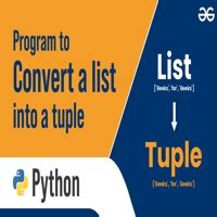 Image result for Convert List to Tuple Python