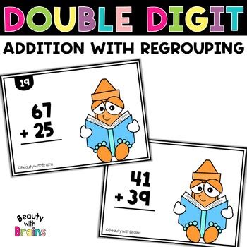 Image result for Double-Digit Addition Flash Cards