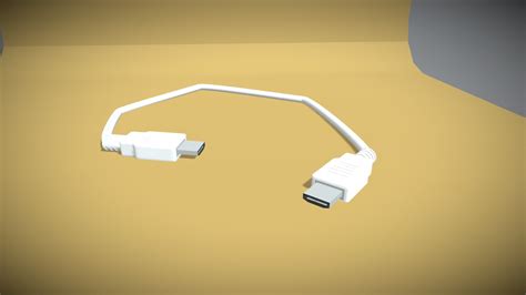 Toradh íomhá ar HDMI Cable 3D Tinkercad