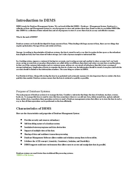 Introduction to DBMS Notes に対する画像結果