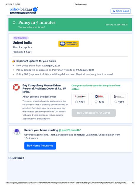 Image result for Car Insurance PDF