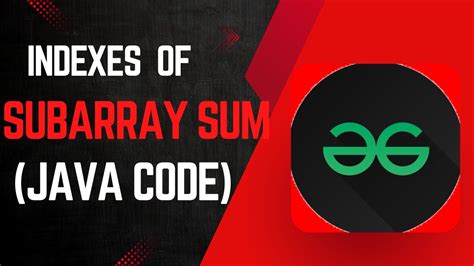 Image result for Sum of Subarray in Java