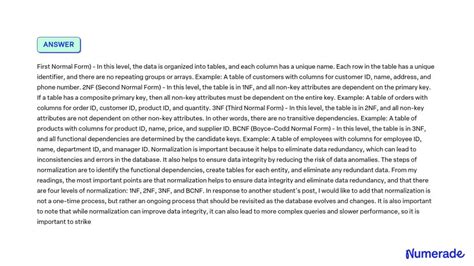 Afbeeldingsresultaten voor 3NF Normalization Rules