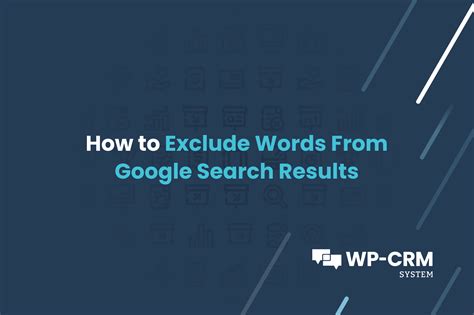 Image result for Exclude Word From Web Search