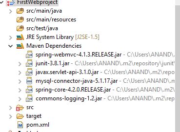 Résultat d’images pour Spring MVC Maven Dependency