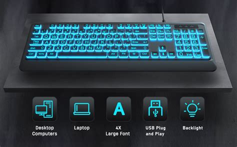 Large Print Backlit Keyboard に対する画像結果