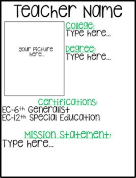 Teacher Vision Statement Examples に対する画像結果