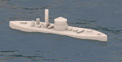 USS Monitor 3D Model に対する画像結果