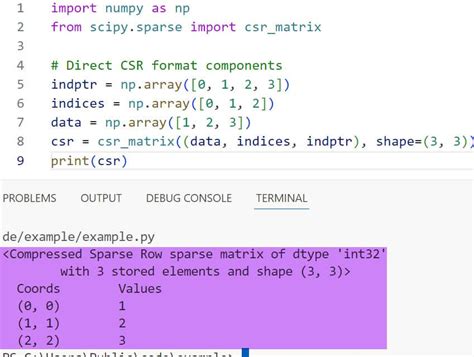 Toradh íomhá ar Python Large Matrix