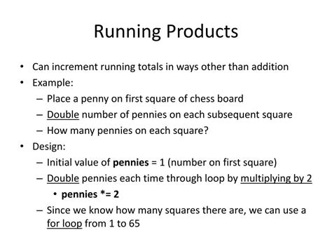 Image result for Running Total Loop Example